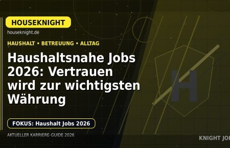 Haushaltsnahe Jobs 2026: Vertrauen wird zur wichtigsten Währung: Der Karriere-Guide für Haushalt und Babysitting